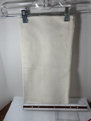 #ad White Cloth Coin Bag 17. X 8.5. NO PRINTING ON EITHER SIDE $2.99