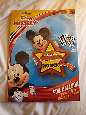 #ad Anagram 30quot; Mickey Mouse Forever Foil Balloon Personalize it Supershape $2.00