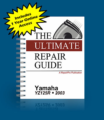 #ad Yamaha YZ125 YZ125R YZ125 P Service Repair Maintenance Shop Book Manual 2003 $31.99