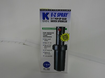 #ad K Rain K8000 Gear Driven Sprinkler 3 3 4 Pop Up Height Med Large Yards $14.99