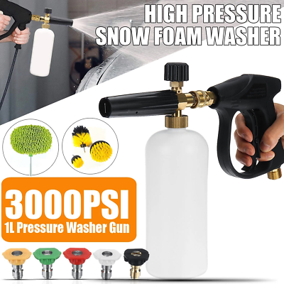 #ad Snow Foam Cannon Washer Gun Car Wash Auto Detailing Car Wheel Cleaning Tool Set $16.25