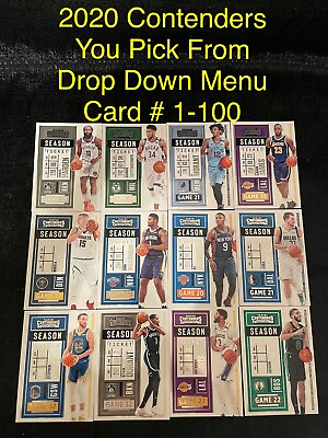 #ad 2020 21 Contenders Basketball Season Ticket Card You Pick Complete Your Set PYC $0.99