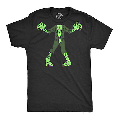 #ad Mens Zombie Body T Shirt Funny Spooky Halloween Party Undead Tee For Guys $13.10