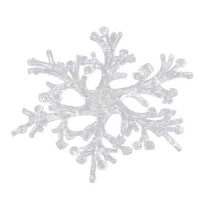 #ad 1PC Acrylic Pendant Crystal Snowflakes Christmas Decor Home Decoration Tree $8.69