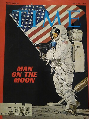 #ad July 25 1969 Time Magazine Newsstand Man On The Moon Apollo 11 $21.21