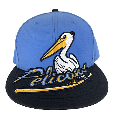 #ad Myrtle Beach Pelicans Hat AOP All Over Big Logo Minor Baseball Snap Back 47 Cap $40.82