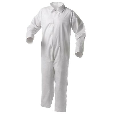 #ad 25 Kimberly Clark KleenGuard 38916 A35 Coveralls Protective Clothing White SMALL $49.99