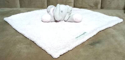 #ad Baby Lovey Pink Elephant Security Blanket Plush 15x16” Lovie Blankets amp; Beyond $9.95