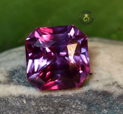 #ad 14.85 Ct Natural Purple Sapphire Certified Unheated Square Cut Loose Gemstone $116.70