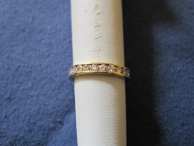 #ad J213 ladys 14K gold 10 diamond wedding ring $295.00