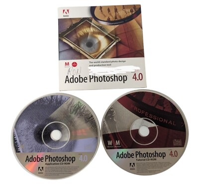 #ad Adobe Photoshop 4.0 Application Tutorial CD Graphics Editing Mac Serial 1996 $14.90