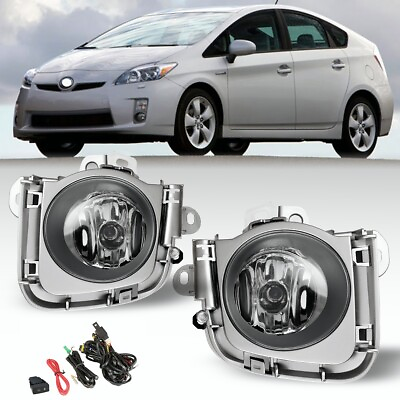 #ad For 2010 2011 Toyota Prius Front Bumper Fog Lights Driving Lamp w WiringSwitch $53.99