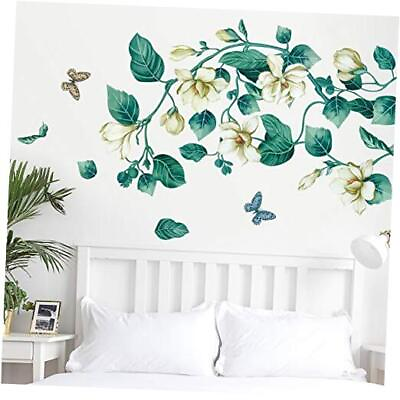#ad RW 6399 Giant Removable 3D Plant Flower Vines Wall Stickers DIY Home Wall Green $19.68