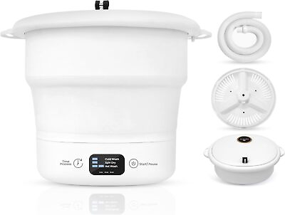 #ad SereneLife Portable Mini Washing Machine Foldable Bucket Washer for... $55.97