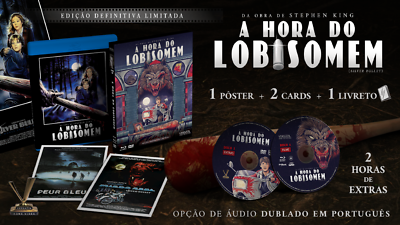 #ad Brasilian Deluxe Box Stephen King Silver Bullet A Hora do Lobisomem Blu Ray DVD $150.00