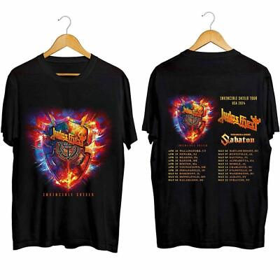 #ad NEW Judas Priest Invincible Shield 2024 Tour T Shirt $28.99