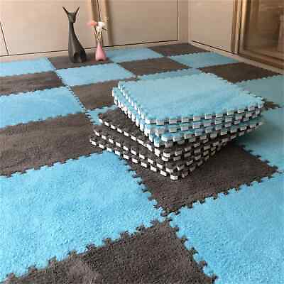 #ad 20pcs Activities Mat Baby Soft Plush Kids Carpet Rugs Toys Foam Floor Mats 30* $45.37