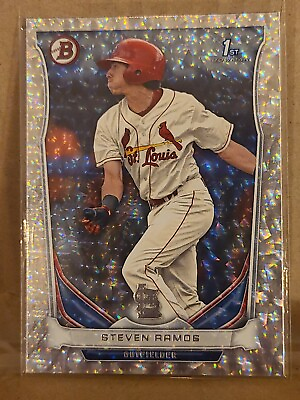 #ad 2014 Steven Ramos Silver Ice Foil Refractor BOWMAN Rookie RC First Bowman $1.79