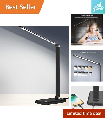 #ad Multifunctional LED Desk Lamp 5 Lighting Modes 5 Brightness Levels USB Ch... $26.59