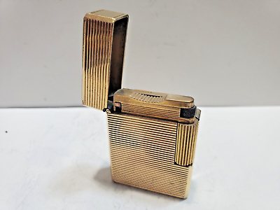 #ad ST Dupont Lighter Line 1 Small Paris France Gold Plated 6620 37 $177.00