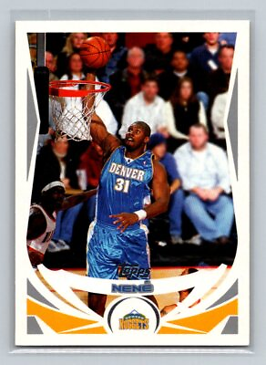 #ad 2004 05 Topps #13 Nene Denver Nuggets Basketball Card $1.57