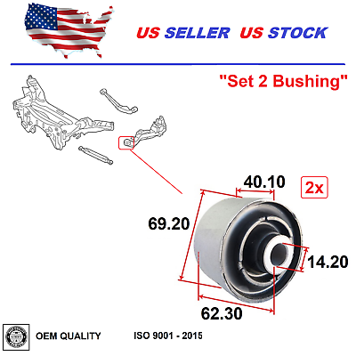 #ad Rear Trailing Control Arm Bush For Nissan Rogue 08 19 Select 14 15 Sport 17 19 $47.90