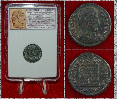 #ad Ancient Roman Empire Coin CONSTANTINE THE GREAT Campgate Thessalonica Mint $44.80