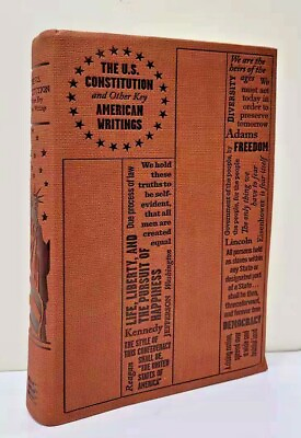 #ad THE U.S. CONSTITUTION AND OTHER KEY AMERICAN WRITINGS Faux Leather BRAND NEW $19.99