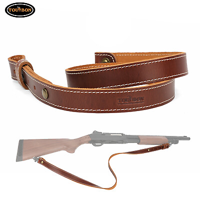 #ad Tourbon Leather Rifle Shotgun Sling Strap Shooting Hunting fit for Marlin Henrry $14.99