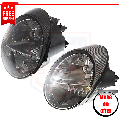 #ad New Headlight Set of 2 pieces halogen left right for 2002 2005 Ford Thunderbird $243.59