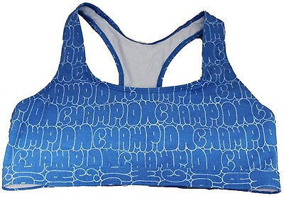#ad #ad Champion 029 029P Women#x27;s Action Tech Sports Bra Size Large LG Active Blue NEW $21.21