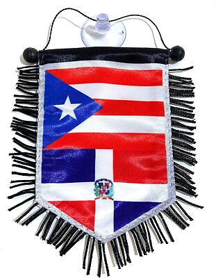 #ad Banderas De Puerto Rico Y Republica Dominicana Banderas De Republica Accesori... $24.09