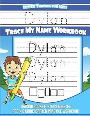 #ad Letter Tracing for Kids Dylan Trace my Name Workbook: Tracing Books for Kids age $16.59