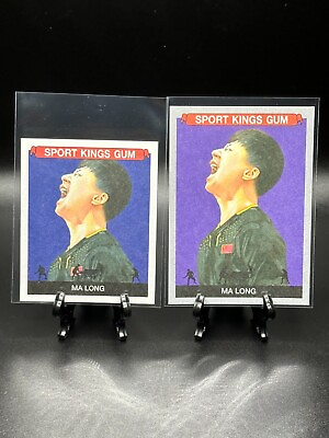 #ad 2023 Sportkings Vol 4 Ma Long #124 White and Mini 2 Card Lot Table Tennis $1.99