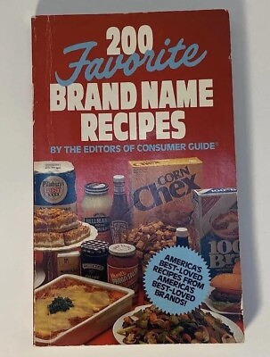 #ad 200 Favorite Brand Name Recipes Cookbook Americas Best Loved 1980s Nostalgia $8.00