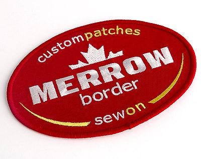 #ad CUSTOM PATCHES Merrow Border Sew On Sizes: 2 5 inches $106.49