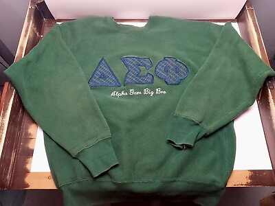 #ad Vtg 70s 80s Frat College Ivy League Alpha Gam Big Bro Sweatshirt Men’s Size XXL $49.95