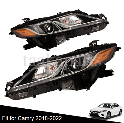 #ad Headlights Pair For 2018 2019 2020 2021 2022 Toyota Camry SE LHRH LED Headlamps $169.98
