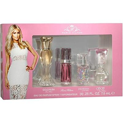 #ad Paris Hilton Women#x27;s 4 Piece Coffret Set .25 oz Gift set Distressed $19.99