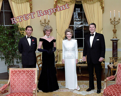 #ad President Ronald Reagan Nancy Reagan Prince Charles amp; Princess Diana 1985 Photo $12.95