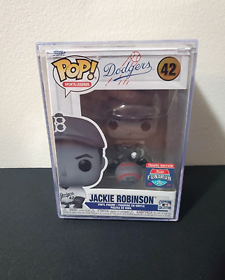 #ad #ad Funko POP JACKIE ROBINSON #42 Sealed Hard Stack Dodgers Exclusive Fun Run $34.98