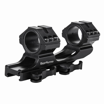 #ad Quick Release One Piece Picatinny Scope Mount 1quot; 30mm QD Cantilever Scope Rings $19.38