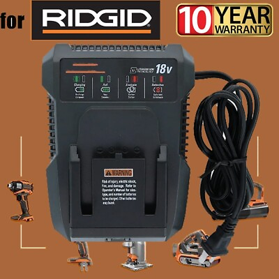 #ad 18V for Ridgid Battery Charger R86092 R86091 for Ridgid 18V Lithium Ion Battery $33.99