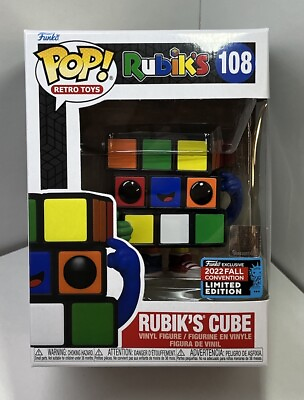#ad Funko Pop Retro Toys #108 Rubiks Cube 2022 NYCC Limited Edition Exclusive WPP $27.98