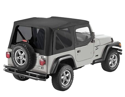 #ad #ad Jeep Pavement Ends Black Diamond Replay Soft Top Clear Windows Upper Door Skins $299.99