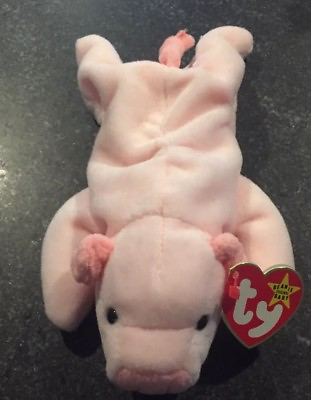 #ad TY Beanie Baby SQUEALER the Pig 8 inch MWMTs Stuffed Animal Toy $4.90