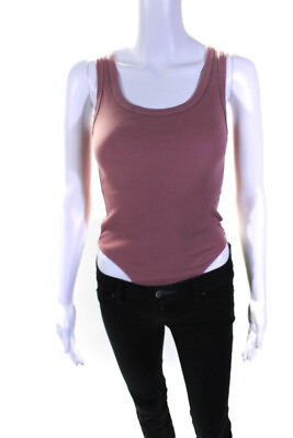 #ad Suzie Kondi Womens Tank Body Suit Cotton Rose Size Xs $37.99
