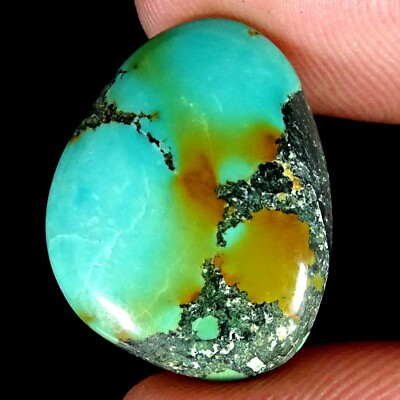 #ad Tibet Turquoise Natural Round Cabochon Loose Gemstones 12.75Cts. $11.89
