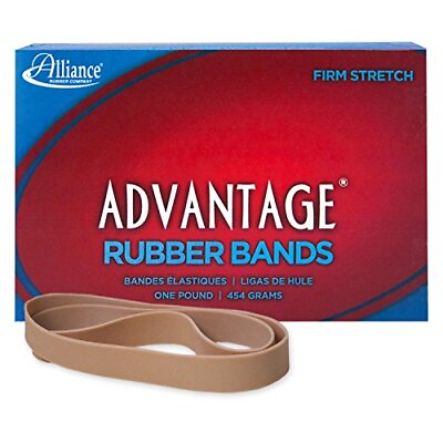 #ad Alliance Rubber 27055 Advantage Rubber Bands Size #105 1 lb Box Contains $16.79