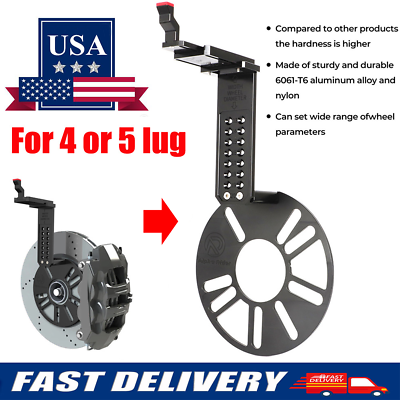#ad US Universal Wheel Fitment Offset Tool Offset Measurement Gauge Hub Aluminum $47.99